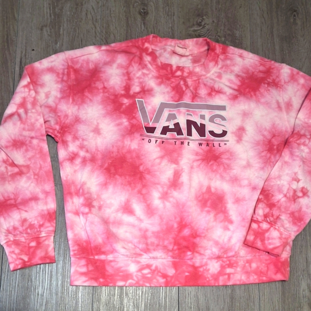 VAN'S OFF THE WALL Tye Dye Sweatshirt Womans Size Small